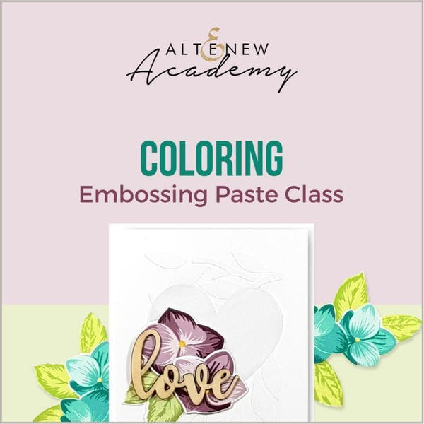 Coloring Embossing Paste Class
