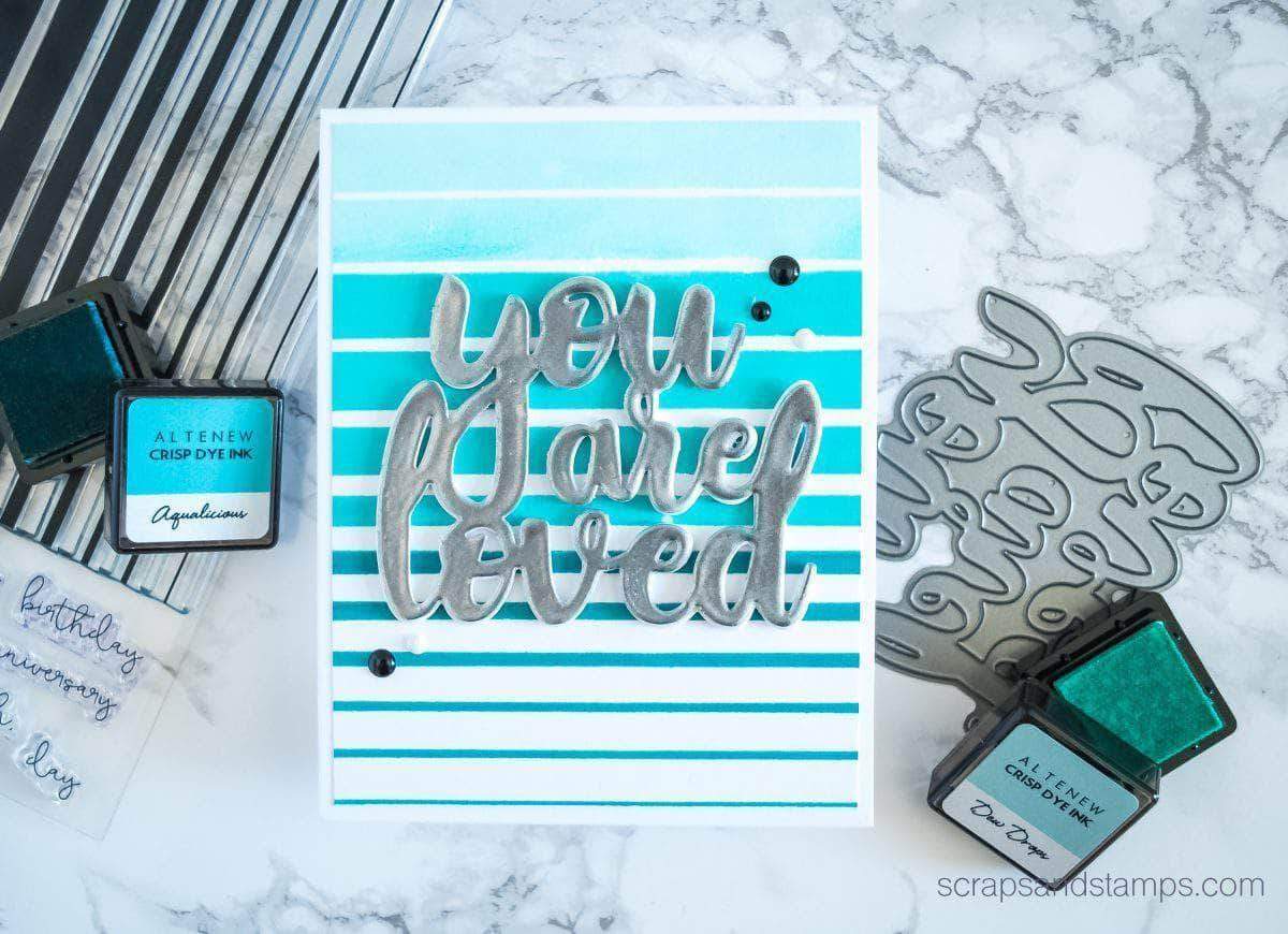 Altenew Creativity Kit Featurette Coloring Over a Stamped Backgrounds Class
