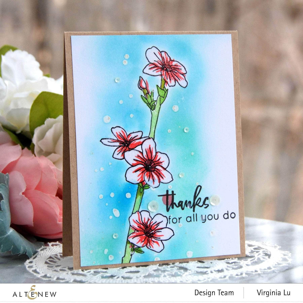 Altenew Creativity Kit Featurette Ink Resist to Add a Focal Point Class
