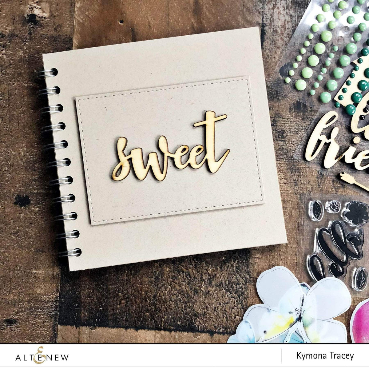 Altenew Creativity Kit Featurette Using Scrapbook Supplies on a Card Class