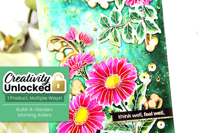 Creativity Unlocked featuring Build-A-Garden: Morning Asters | Fun with Watercolor Brush Markers