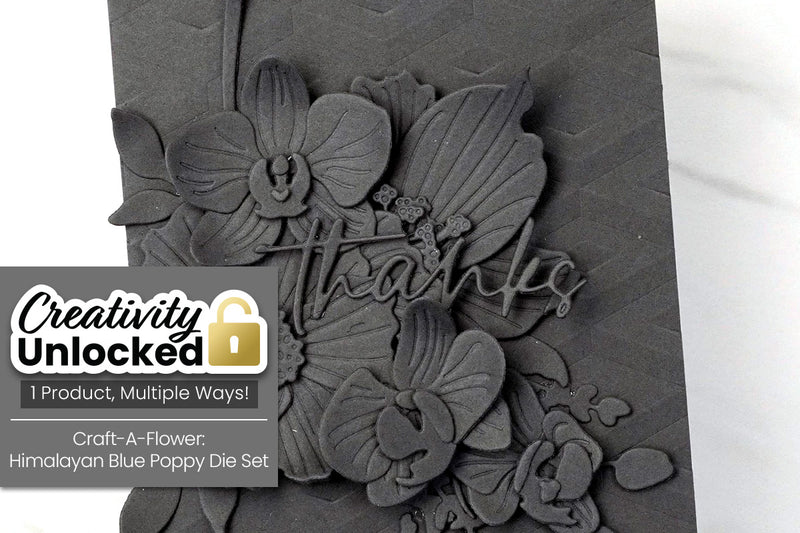 Creativity Unlocked Feat. Craft-A-Flower: Himalayan Blue Poppy | 5 Astonishing Textures for Die-Cut Flower Cards