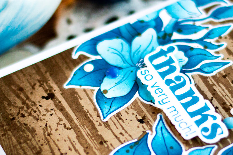A Stunning Floral Die-Cut Inlay With Realistic Wood Background! | Celebrate Love With Cards and Crafts