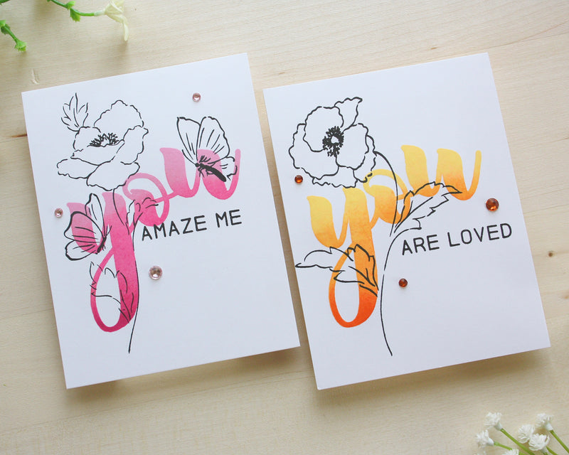 Make 2 Quick One Layer Cards with a Fresh, Modern Feeling!