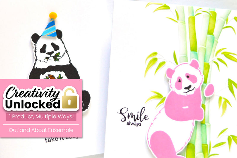 Creativity Unlocked feat. Out & About Ensemble | How to Make 2 Modern Cute Cards Using Images (With Video Tutorial)