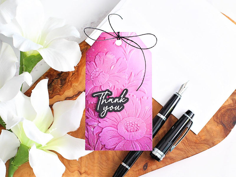 How to Add Softness to 3D Embossing with a Faux Velvet Look | Terrific Tags with Michelle
