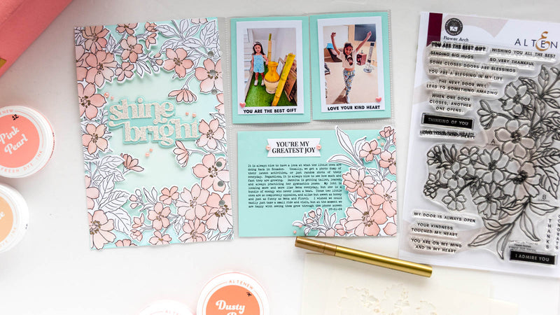 A New Idea for a Soft and Feminine Memory Keeping Layout (With Video Tutorial!)