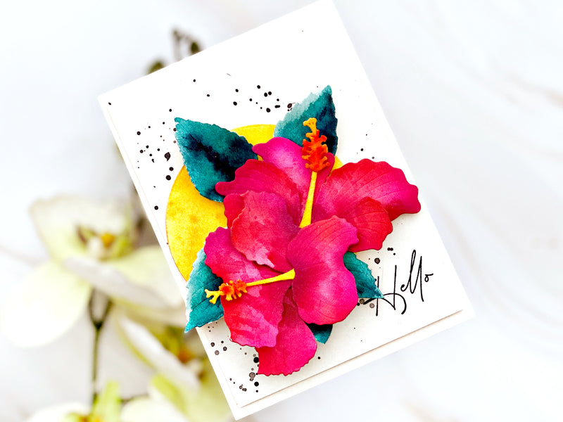 Elevate Your Floral Die-Cuts: Watercolor and Ink Blending Magic
