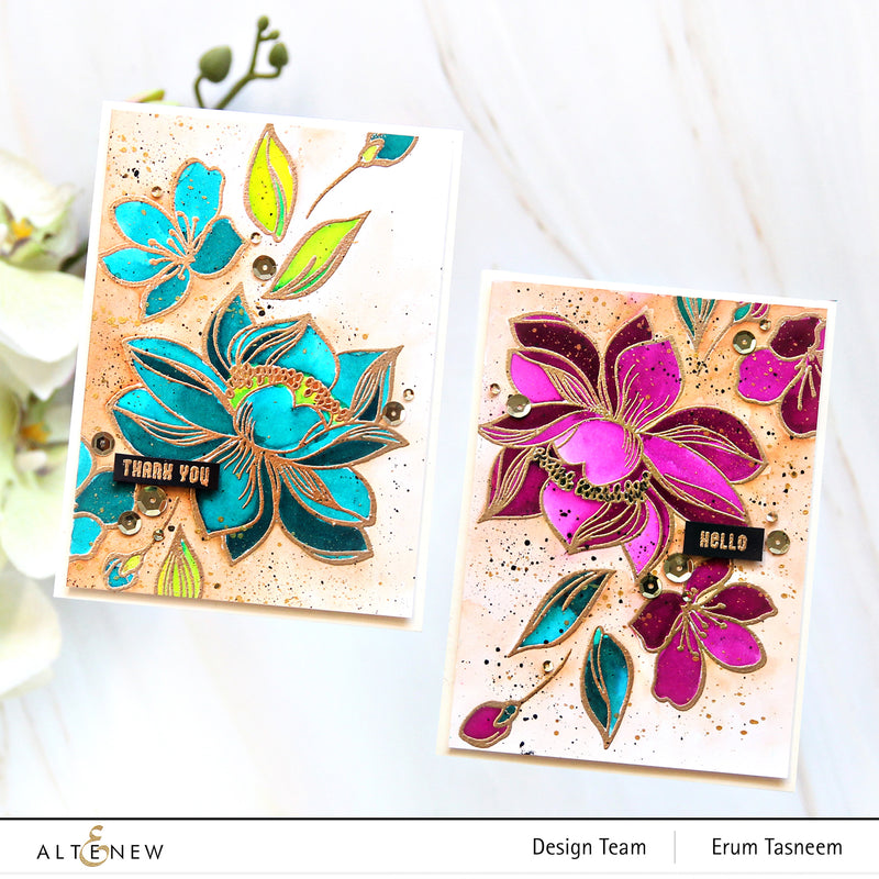 Jewel-Toned Florals with Bold and Beautiful Ensemble | Creative Coloring with Erum (with Video Tutorial!)