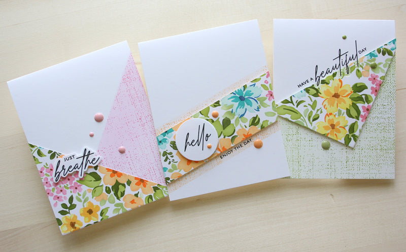 Ditsy Flowers Wallpaper – 3 unique card ideas from just one beautiful background!