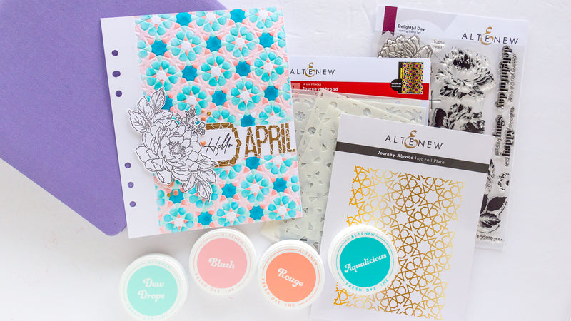 Inspired By A Card With Nathalie: How To Create An Elegant and Colorful Title Page (with Video Tutorial)