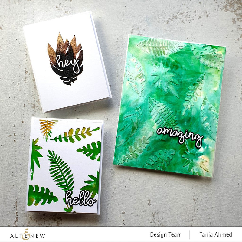 3 MIXED MEDIA WAYS with Tropical Leaf Die Set!