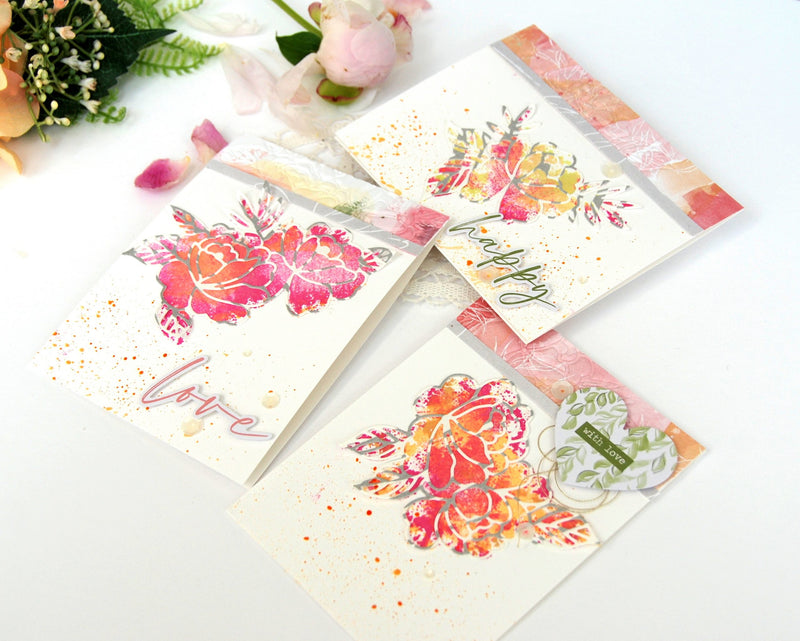 What is the Easiest Way to Stamp Faux Watercolor Cards?