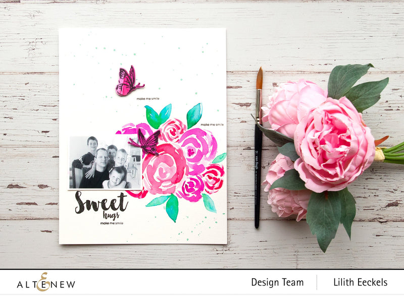 How to Create a Simple Layout Using Only Watercolor Brush Markers