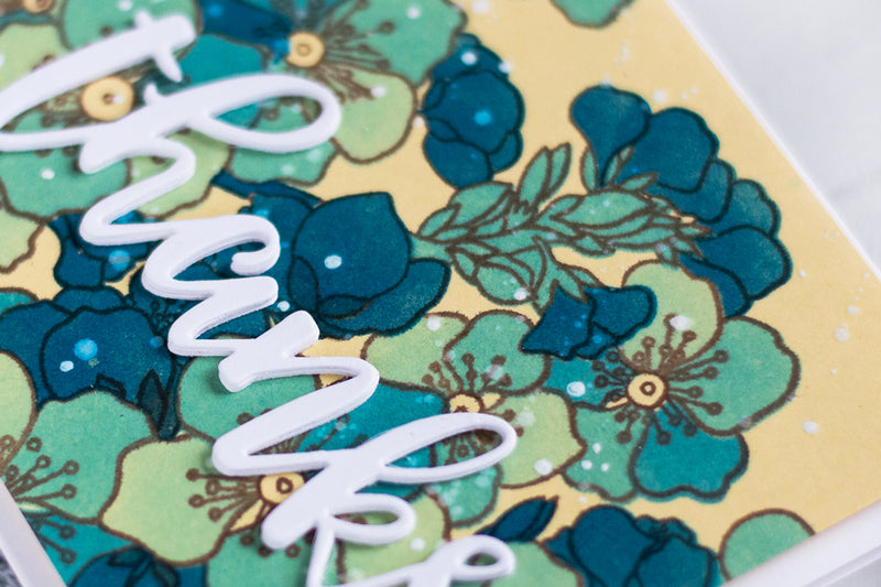 Try This Stencil-Colored Floral Card Idea!