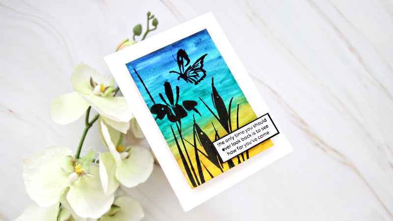 Evening Sky Watercolor Background