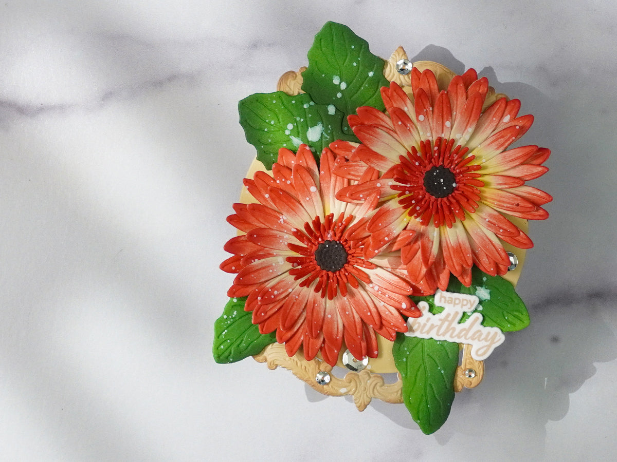 Gerbera Daisy Shaped Card
