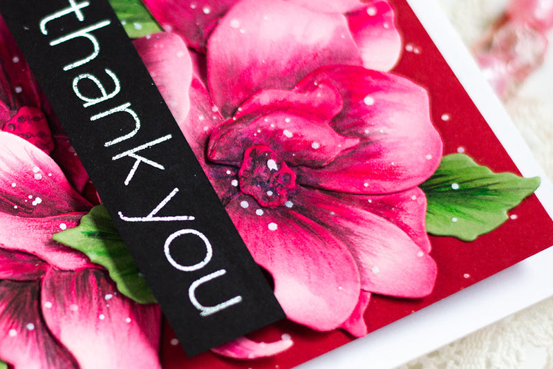 Monochromatic Card with Craft-A-Flower: Garden Rose