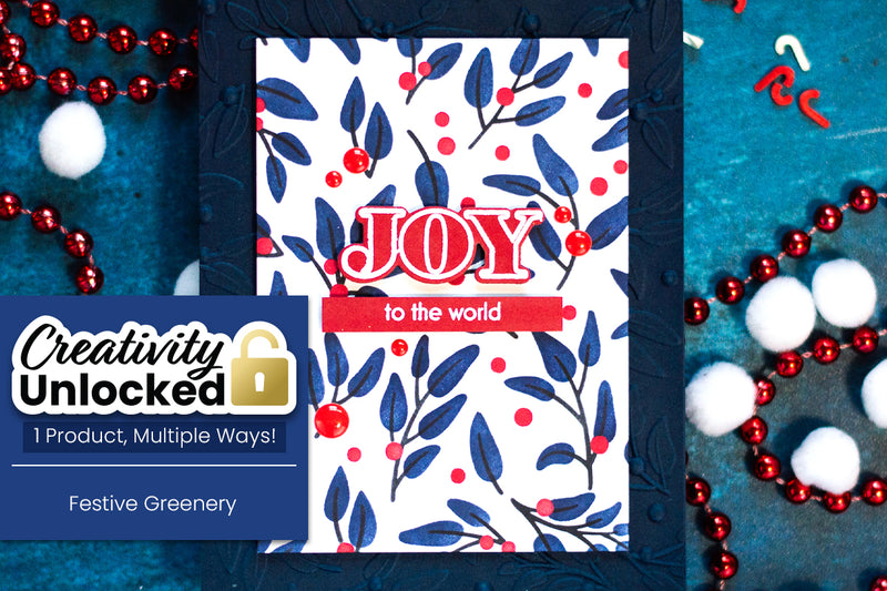 Creativity Unlocked: Festive Greenery – Modern Holiday Card