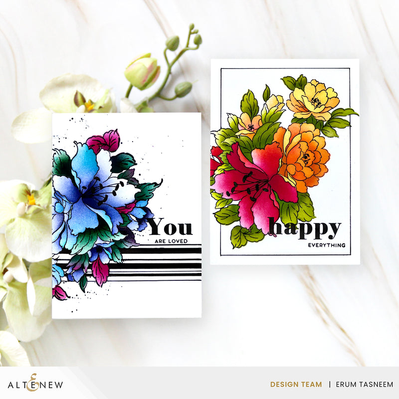 Flower Power Overload! Crafting Two Gorgeous Floral Colorways ft. Bold Bouquet Stamp