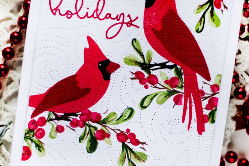 Holiday Bedding Inspired Card
