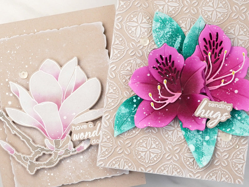5 Wondrous White Pigment Ink Techniques for Flower Cards | Perfect Pairings with Jaycee