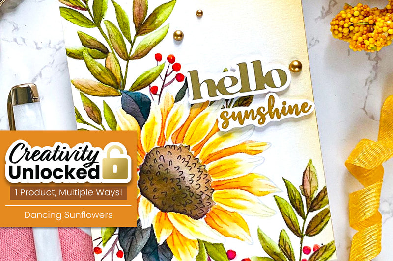 Creativity Unlocked feat. Dancing Sunflowers Complete Bundle | Autumn Watercoloring with Dancing Sunflowers!