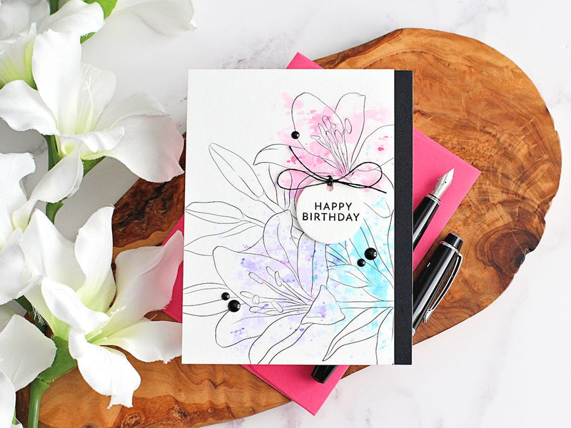 Controlled Ink Smooshing | Terrific Tags with Michelle (With Video Tutorial)