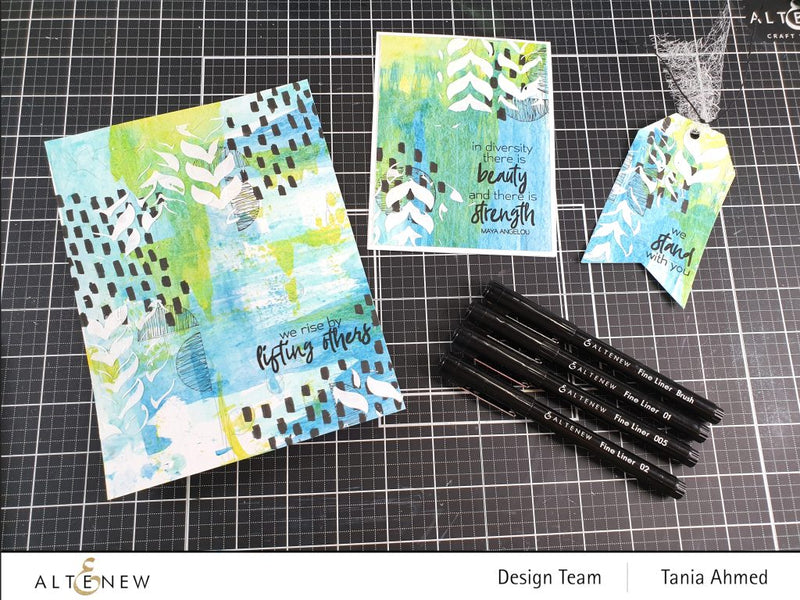 Altenew Fine Liners Set - Mixed Media Projects