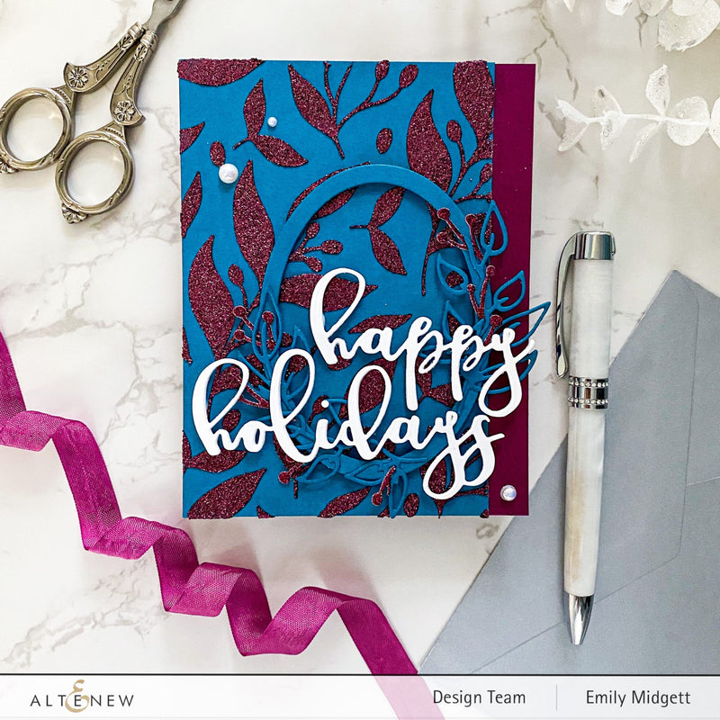 Rich Jewel Tones for Christmas Card!