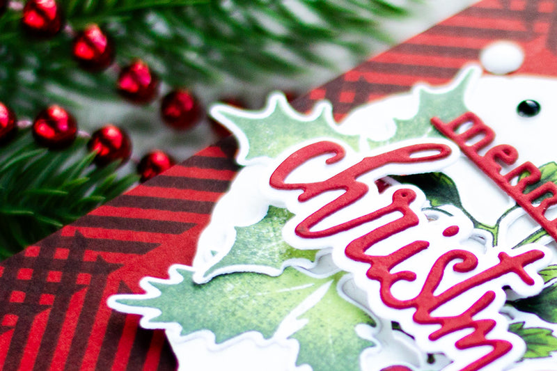 Cozy and Festive Holiday Card Design with Winter Florals