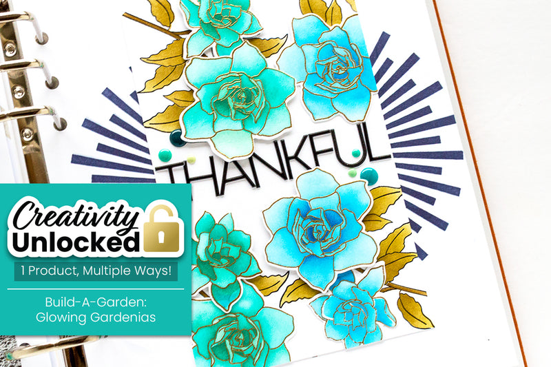 Creativity Unlocked feat. Build-A-Garden: Glowing Gardenias | Masculine Memory Keeping Layouts (With Video Tutorial!)
