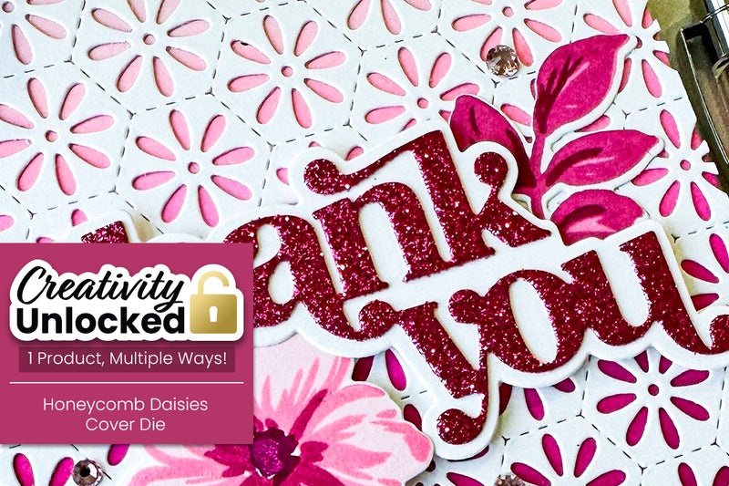 Creativity Unlocked: Honeycomb Daisies Cover Plate Die | Enhance Card Details and Backgrounds