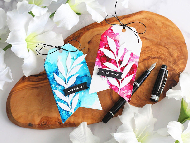 Clean and Simple Alcohol Inks – Terrific Tags With Michelle