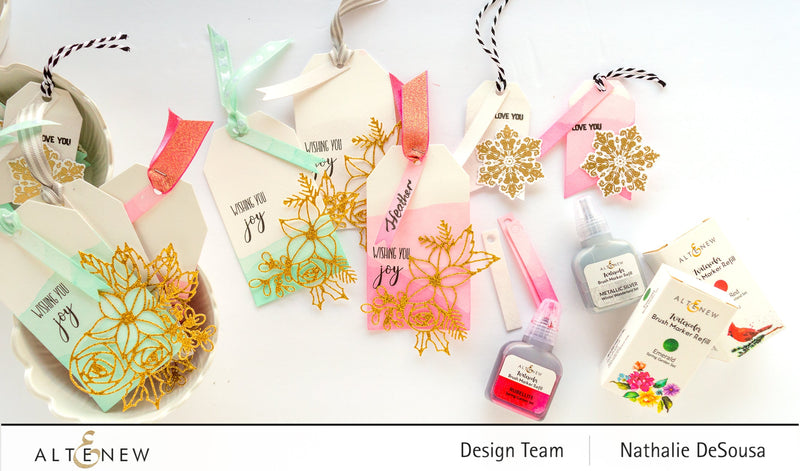 Creating Colorful Unique Tags with Watercolor Brush Marker Refills (+Video Tutorial)