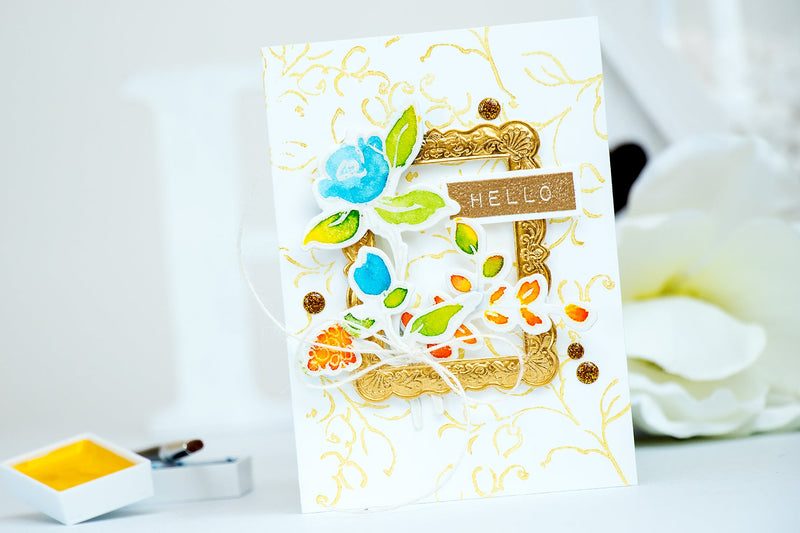 Watercolor Hello