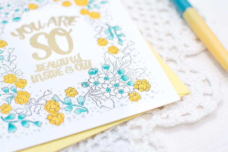 Video: How to Make a Floral Frame Background + Top 9 Favorite Cards of 2015