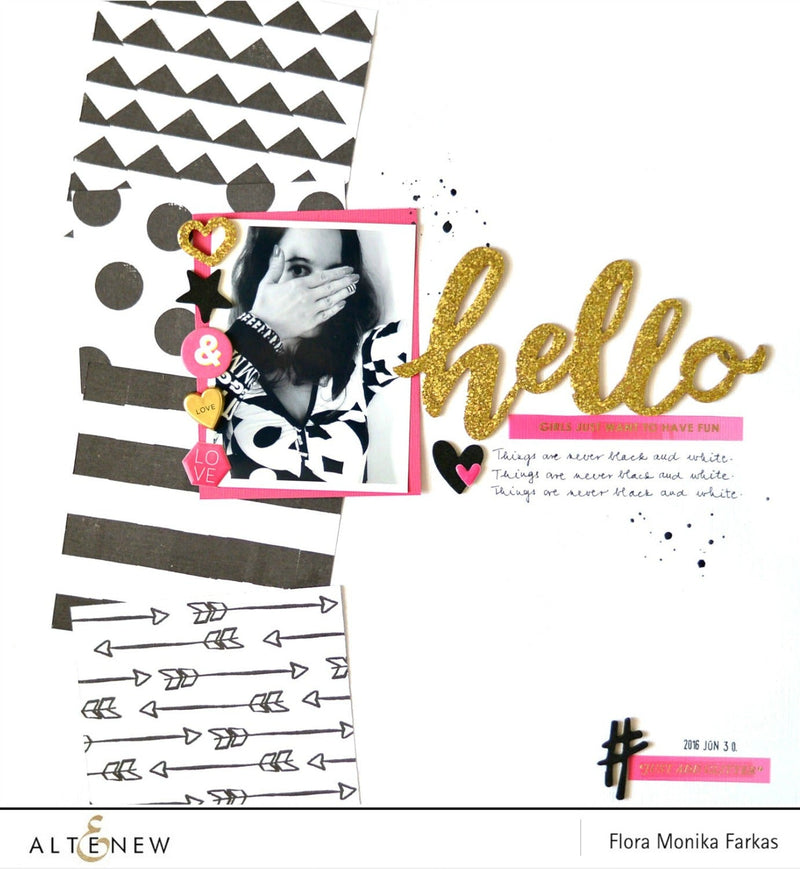 DIY black and white pattern papers
