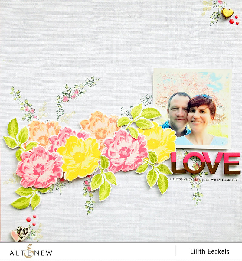 Video: LOVE layout (Beautiful Day Stamp and Die sets)