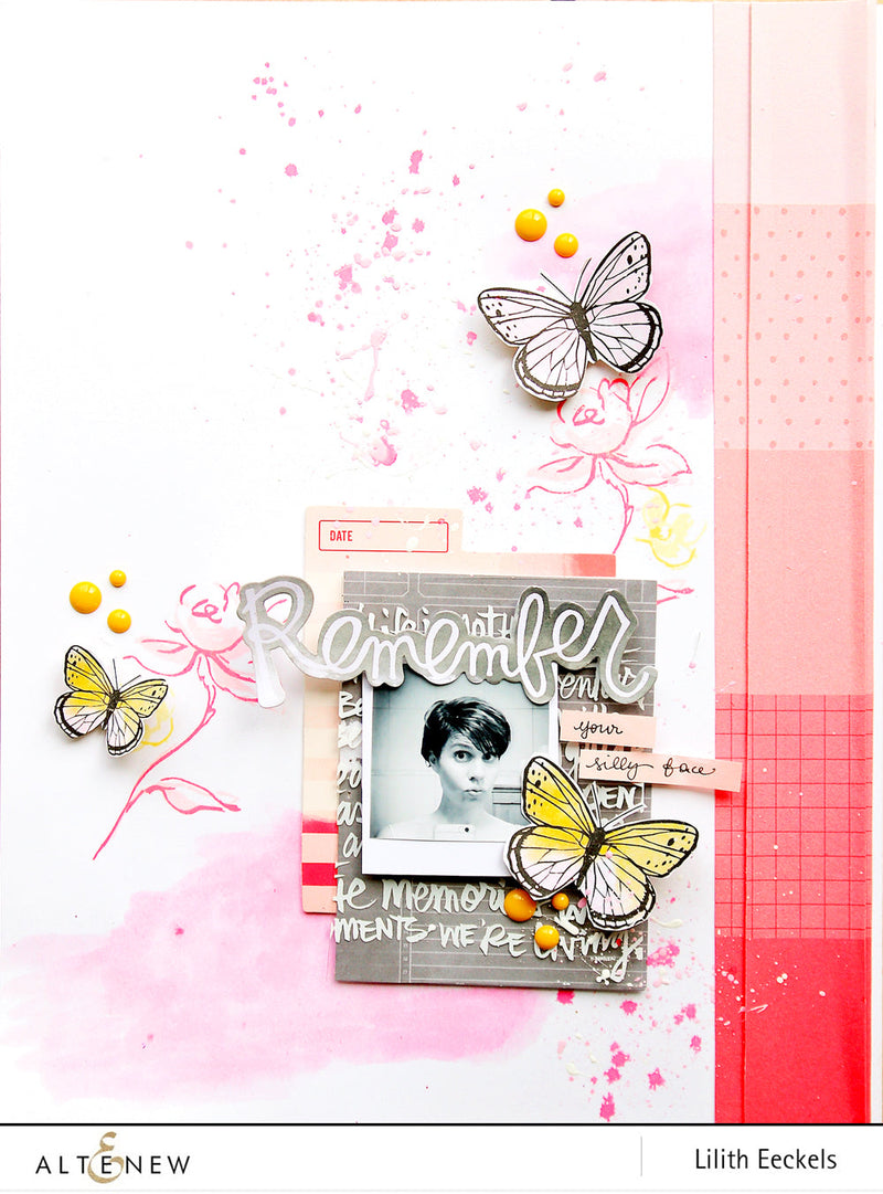 Video: Golden Garden stamp in bloom on a layout