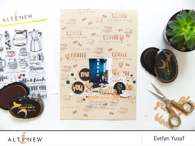 Create DIY Coffee Pattern Paper