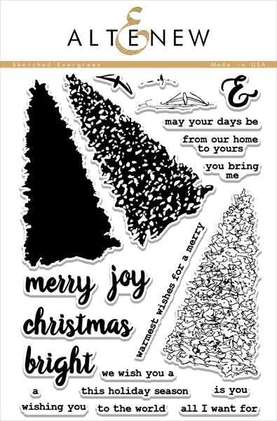 Stamp Focus: Sketched Evergreen – Video!