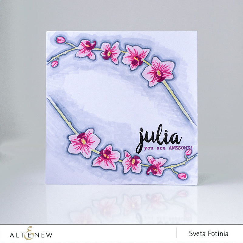 Personalised Greeting Cards Using Calligraphy Alpha Stamp Set