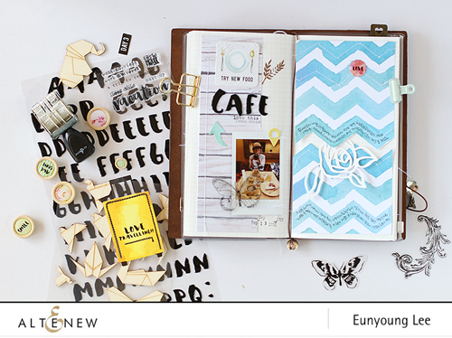 A Traveller’s Notebook Layout With Reflection Scrapbook Kit
