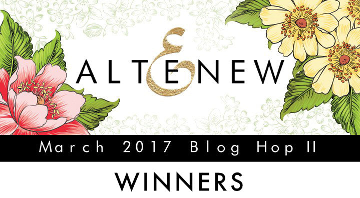 March Stamp/Die Release Blog Hop Winners