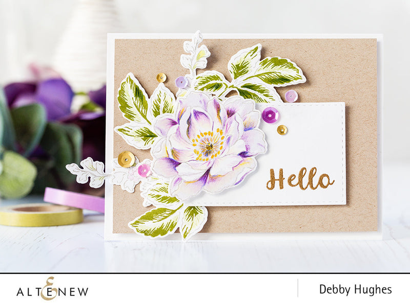 Accenting Stamped Images With Colored Pencils