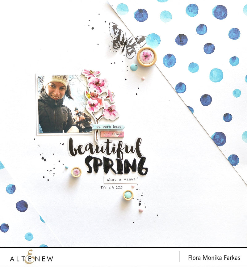 Minimal Scrapbook Layout with Reflection Collection