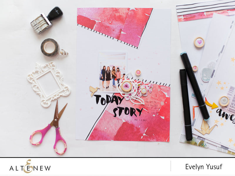 Modern And Minimal Layout With Reflection Scrapbook Collection