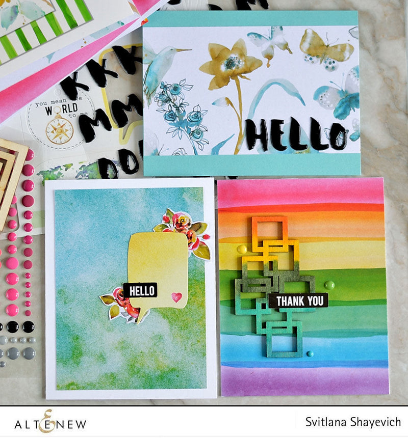 Three simple cards using New Day Card Kit