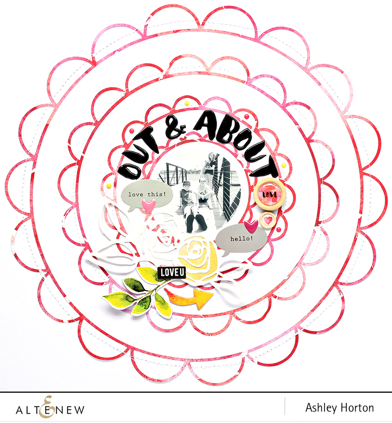 Clean and Simple Circle Design with Reflection Scrapbook Collection